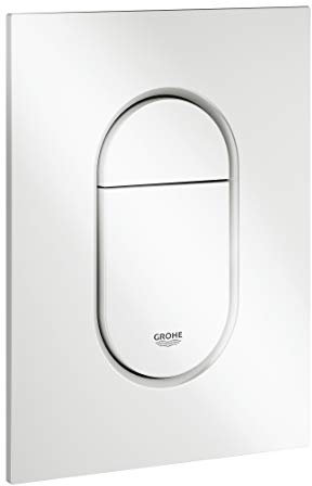 GROHE Arena Cosmopolitan S | WC- Betätigungsplatte für Rapid SL | S-Size, 130 x 172 mm, 2-Mengen- und Start und Stopp-Betätigung, Alpinweiß | 37624SH0