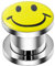 Monster Piercing 15/16''- 24MM Smiley Face Logo 316L chirurgische Stahlschraube Fit Gauge Fleisch Tunnel Ohrenpiercing