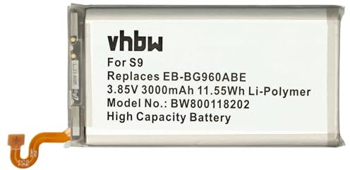 vhbw 1x Batterie Compatible avec Samsung Galaxy SCV38, S9, SM-G960, S9 Duos TD-LTE, S9 Duos téléphone Portable (3000mAh, 3,85V, Li-polymère)
