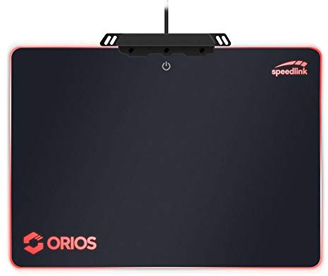Speedlink ORIOS RGB Gaming Mousepad professionelles Gaming-Mauspad mit RGB-Beleuchtung - schwarz