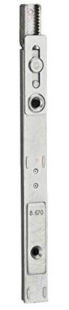 FERCO by THIRARD - Inverseur avec sortie de tringle pour fenêtre, 160x16mm, Unijet, 8-00670-02-0-1