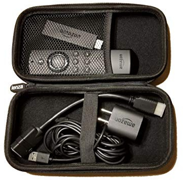 ienza Protective Travel Case for FireStickTV, AllNew FireTV4K UltraHD, Chromecast, Roku Streaming Stick and Similar Devices (Case Only)