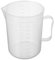 Othmro 1000ml Plastic Measuring Cup, Graduated Beaker Plastic Large Measuring Jug with Handle for Baking Cooking Kitchen Lab Measure Tool 2pcs