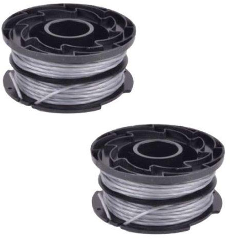 Masterpart 2 x Trimmer Strimmer Spool & Line For Black and Decker Reflex Plus GL337 GL315