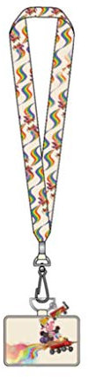 Loungefly Pixar Inside Out Wagon Lanyard with Cardholder