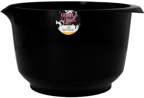 Birkmann, Colour Bowls, Rühr- und Servierschüssel, 4,0 Liter, Schüssel aus Melamin, kratzfest, standfest, nachhaltig, schwarz, 709201