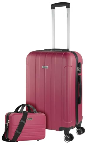 ITACA - Gepäck-Sets, Reisekoffer, Reisekoffer Set, Kofferset, Hartschalenkoffer, Trolley-Set, Luggage - Große Auswahl an Koffer & Trolleys für Jede Reise!, Erdbeere