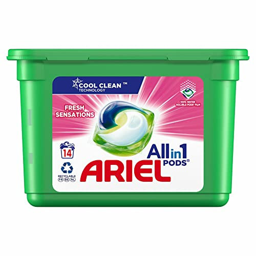Ariel All-in-1 Pods Waschmittelkapseln Frisch Rosa 14 Stück