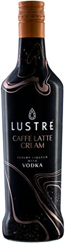 LUSTRE Vegan Cream Liqueur | Cafe Latte Vodka Cream | Luxury Liqueur | Coffee Vodka | Shots | 15% ABV | Lactose Free, Dairy Free | Perfect for Parties, Birthday Gift, Cocktail Ingredient