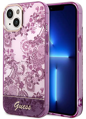 Guess GUHCP14SHGPLHF hülle für iPhone 14 6,1 Fuchsia/Fuschia hardcase Porcelain Collection
