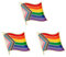 Sinwinkori Progress Pride Flag Metallabzeichen Anstecknadel Brosche 3tlg