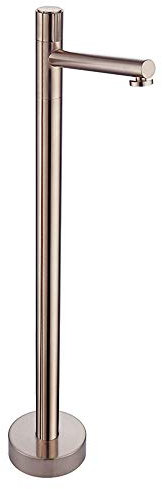 Badewanne Füller Freesding Badewanne Mixer Messing Badewanne Duschmischer Bodenmontage Armaturen Badezimmerarmatur mit einem Griff mit kaltem und heißem Wasser, Champagner Gold Good