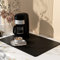 Coffee Mat 12''x19'', Dish Drying Mats for Kitchen Counter Absorbent Hide Stain Bar Mat Coffee Bar Accessories Anti Spill Mat Rubber Backed Fit Under Coffee Maker Espresso Machine Dish Rack (Black)