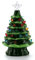 Keramik-Weihnachtsbaum mit Kunststoff-Drehlicht, Grüner Keramik-Weihnachtsbaum, Vintage-Tisch-Weihnachtsdekoration, Tisch-Weihnachtsbaum-Lichter für Tische, Regale und Schreibtische(S)
