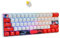 SOLIDEE 60% mechanische Gaming-Tastatur Wired/Bluetooth 5.0 Dual-Mode-Tastatur,RGB LED-Backstreuit Tastaturen,61 Tasten hot swap mit linearem Gateron Yellow Switch für Window PC-Spieler(61 Sun/Yellow)