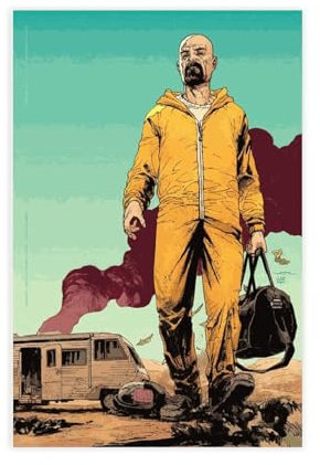 OffsuM Movie Breaking Bad Poster (25) Leinwand Poster Wandkunst Dekor Druck Bild Gemälde für Wohnzimmer Schlafzimmer Dekoration ungerahmt 40 x 60 cm