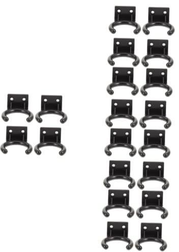 ibasenice 20pcs Mic Supplies Microphone Wall Hook Mic Hanger Holder Wall Mounted Hanger Stand