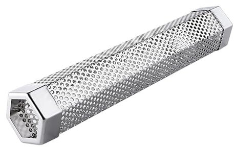 Pellet-Räucherrohr, 30 cm, Edelstahl, tragbar, für Gas-Holzkohlegrill, Smoker