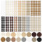 GUOYIHUA 16 Blatt Schraubenloch Aufkleber, Ø21MM Selbstklebend Schraubenabdeckung, 864 Stück Abdeckkappen für Bohrlöcher, Holztextur Möbel Schraubenloch Abdeckkappen Aufkleber (16 Farben)