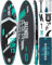 Skatinger Superweites, aufblasbares Paddelboard, 30,8 x 89,9 cm, ultrastabiles Stand-Up-Paddleboards für 3 Personen/Familie/große Größe mit Schultergurt, 100 l Rucksack, Allround-Sup-Board, US-Flosse