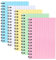 250 Stück Karteikarten, 5 Farben 5x3 Inch Linierte Karteikarten Vokabelkarten Index Cards Lernkarten für Schule Büro Memos Lernen Vokabel