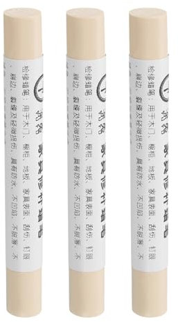 QUARKZMAN Möbelreparatur-Wachsmalstifte, 3 Stück - Holzwachs-Füllstift, Möbelmarker zum Ausbessern - für Kratzer, Löcher, Tische, Schreibtische, Holzböden, Abdeckungen, Beige