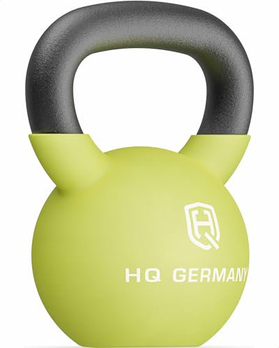 HQ Germany® Neopren Kettlebell | Vollguss | 2-32kg | Starter-Sets | ±2,0% Gewichtstoleranz, Gewicht:14KG