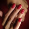 Ceboic 24 Pièces Faux Ongles Court Carré Français Couleur Pure Press on Nails Naturel Ongles Artificiels Couverture Complète Acrylique Faux Ongles à Coller Nail Art pour Femmes et Filles - Rouge Vif