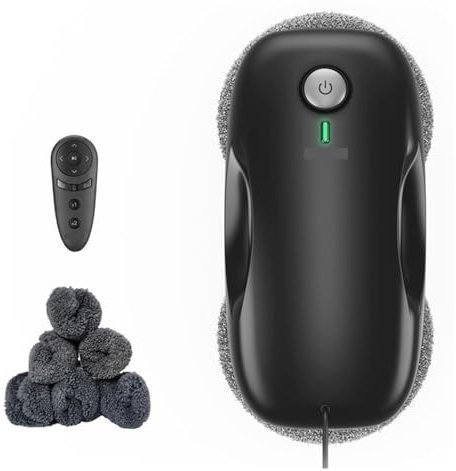 Window Cleaner Robot W2 Window Cleaning Robot, Max 3800Pa Suction, Intelligent Path Planning, Edge Detection, Remote Control, With 12 Mops