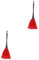 NOLITOY 2 Pièces plumeau Extensible plumeaux Extensibles Nettoyeur de poussière plumeau de canapé à la Maison Accueil Duster poignée meublo plumeau pour Meubles plumeau de Voiture Rouge