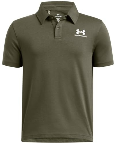 Under Armour Boys Ua Icon Polo Shirt Marine Od Green 9-10 Years