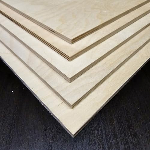 AtHaus® Compensato Multistrato 6mm | Compensato di Betulla | Pannelli in Legno | Tagli Disponibili: 100x60 cm