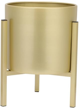1 Set Decorative Plant Holder Outdoor Plant Stand Gold Planters Gold Plant Stand Corner Plant Stand Indoor Planter Pot Metal Plant Stands Flowerpot Rack The Gold Shelf Iron Nordic/858