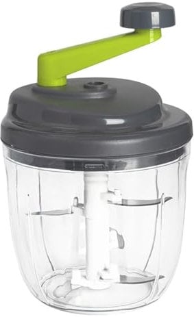 Picadora Manual - Picadora De Alimentos Giratoria De Cebolla Con Manivela Y Contenedor | Trituradoras De Ajo De Cocina, Cortador Rápido De Verduras, Picadora De Carne Para Albóndigas, Pasteles, Albónd