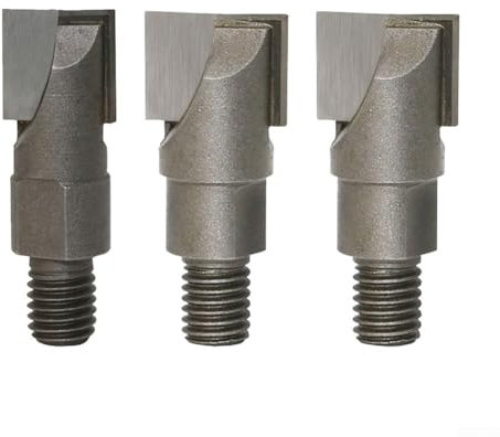 Besttoolifes 3 Pack 10Mm Shank CNC Bottom Cleaning Router Drill Bit Door Lock Slotting Milling Bit, Door Lock Installation Woodworking Door Lock Jig Tool Maintenance Tool