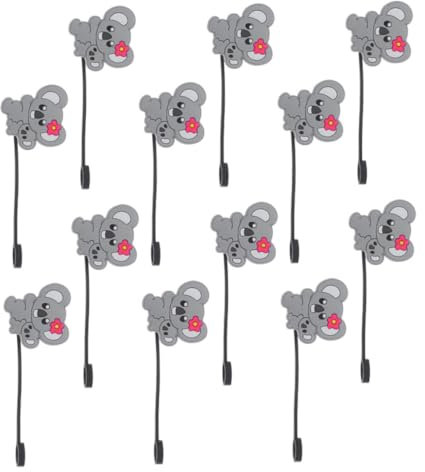 Healeved Confezione Da 12 Tappi in Silicone Con Ciondolo A Forma Di Animaletto Riutilizzabili E Sicuri Per Ragazzi E Ragazze