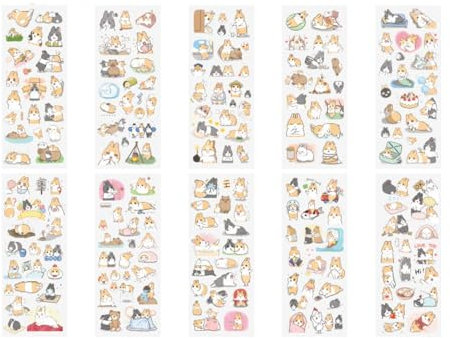 BIRLOZA Baby Aufkleber Fotoalbum Sticker Babyalbum für Mädchen Junge 10 Bögen über 200 Sticker für Gästebuch Babyparty Gastgeschenk mit Sprüchen Tieren zum Gestalten von Scrapbook Bullet Journal