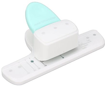 ZASCHMOY 3-Loch-Stanzer, 4 Mm Durchmesser, 5 Mm Papiervorschub, 19 Mm Abstand, 8 Blatt Kapazität, Lose Blätter, Präziser Papierstanzer für Schule, Büro und Zuhause