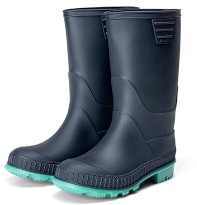 DREAM PAIRS Bottes de Pluie Enfant Semelle Antidérapante | Botte de Pluie Enfant Léger et Facile à Enfiler Pour Jouer Dehors Sous la Pluie