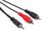 PremiumCord Klinke auf Cinch Y Kabel 15m, Klinkenstecker 3,5mm auf 2x Cinch RCA Stecker, Jack zu RCA, Stereo Audio, Für Digitalkamera, TV, Handys, MP3, HiFi, Farbe schwarz