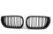Doppelbrücke Front Nieren Grill Grill Grill Grill Glänzend Schwarz E46 4-Türer 02-05