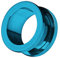 Taffstyle Flesh Tunnel Ohr Piercing Ear Plug Ohrpiercing Schraub Edelstahl Schraubverschluss Einfach Creole 12 mm Blau