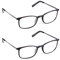 Lesebrille für Herren/Damen Leseoptik +1 bis 3.5 Brille aus leichtem Mattschildpatt-Kunststoff mit schlanken Metallarmen und blendfreier Lupe