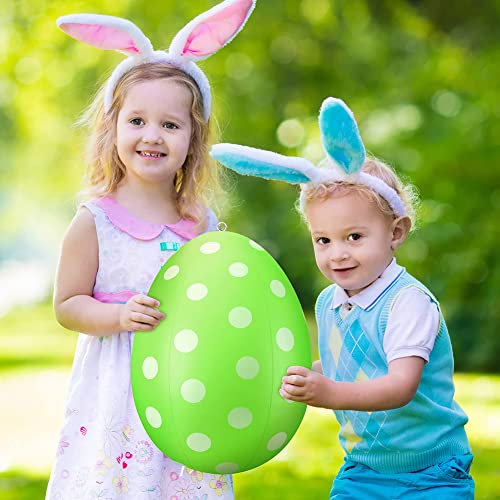 Ostereier, Aufblasbare Osterei-Dekorationen Ostern, Bunte Osterei-Dekorationen für Schule, Büro, Zuhause, Party-Dekoration(Grün)