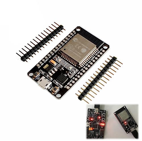 ESP32 WROOM 32 Entwicklungsboard, Universelles WiFi + Bluetooth+ Bluetooth LE MCU-Modul, BLE 4.2 BR/EDR, Dual Cores Mikrocontroller-Prozessor 80-240 MHz, mit freeRTOS und LwIP