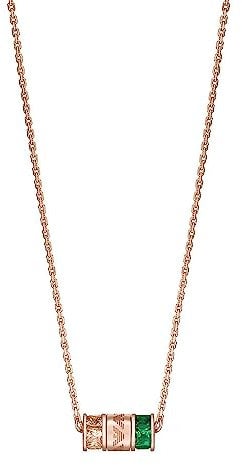 EMPORIO ARMANI Halskette für Frauen Rose Gold-Ton Sterling Silber Komponenten Halskette, Länge: 350mm+70mm, Breite: 10mm, Höhe: 5.5mm, EG3577221