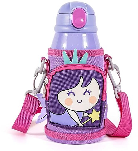 Milk&Moo Kinder-Trinkflasche aus Edelstahl, Meerjungfrau, 550 ml