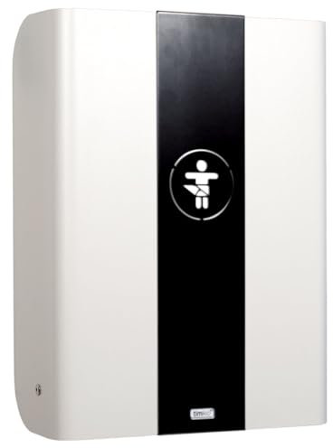 KEMMLIT Wickeltisch Pamplona Weiß/Timkid Kawaform midi- klappbar als Wandwickeltisch, Formholz, inkl. Wickelauflage (Weiß Anthrazit)