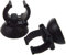 Ventosa nera per acquario, 2 pezzi, clip in gomma per tubo aereo, supporto in vetro, accessori per animali domestici, alla moda, pratiche pompe e filtri per acquari
