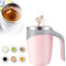HOIDOKLY Taza de café con agitación magnética automática, nueva taza de café de acero inoxidable con agitación automática, tazas de café portátiles recargables para el hogar, oficina, escuela, viajes